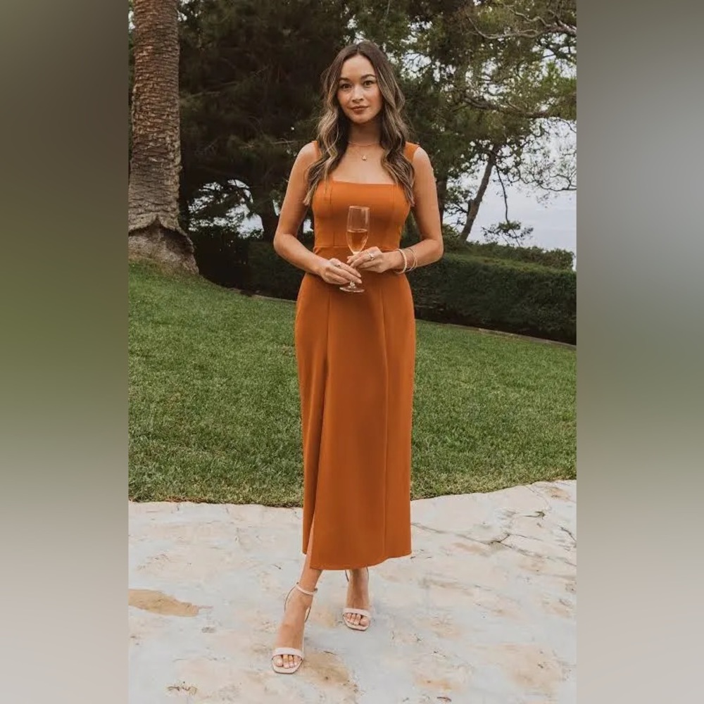 Eden Midi Dress Copper